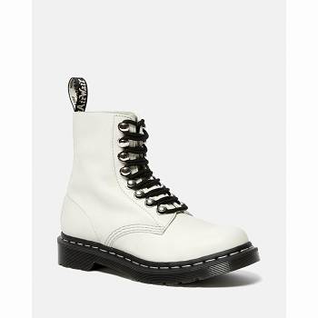 Dr Martens Női 1460 Pascal Hardware Lace Up Bakancs Fehér